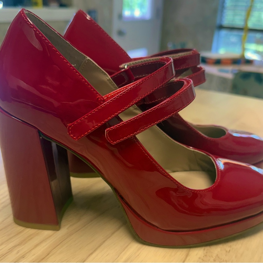 Steve Madden Red Patent Leather Heels